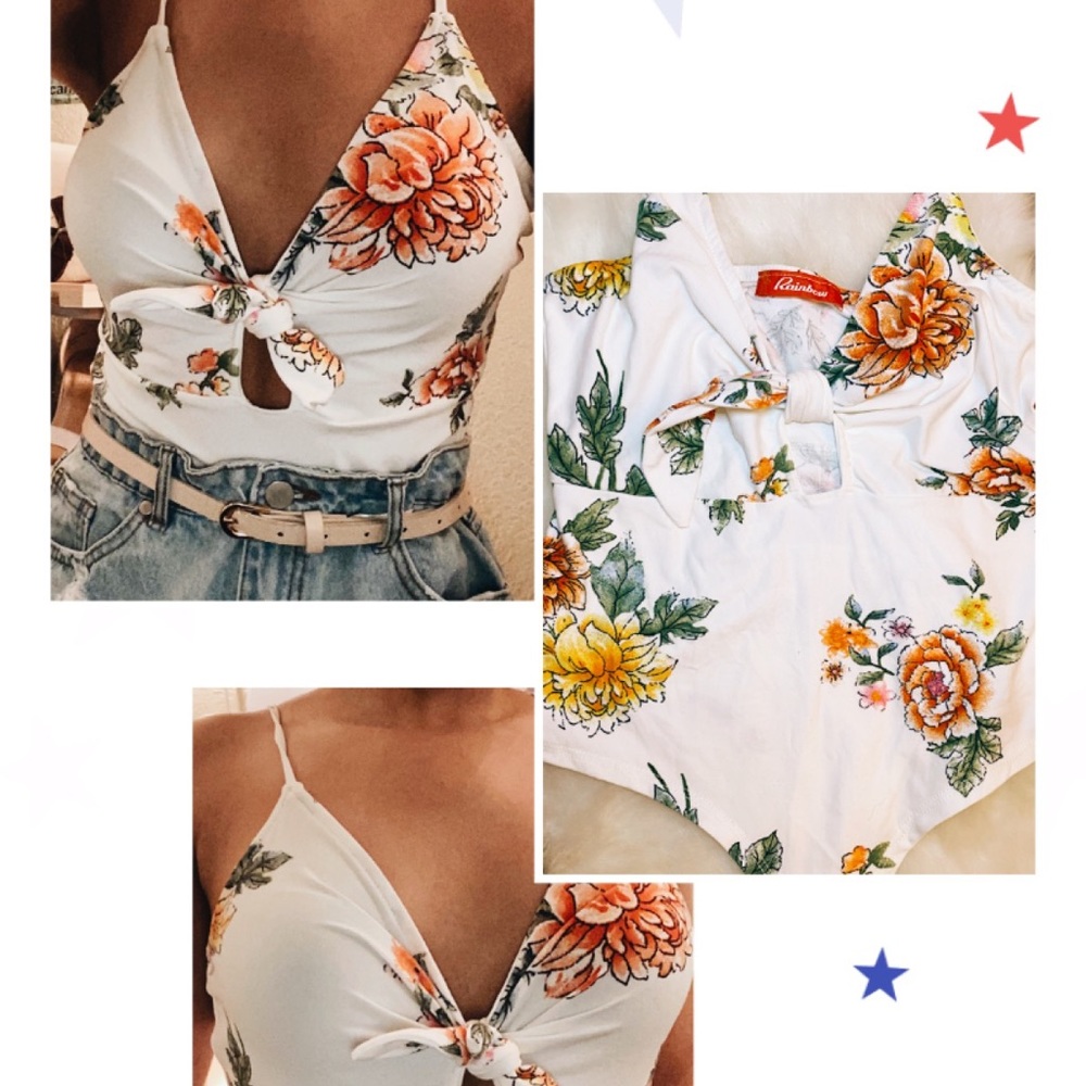 Cute Floral body suit